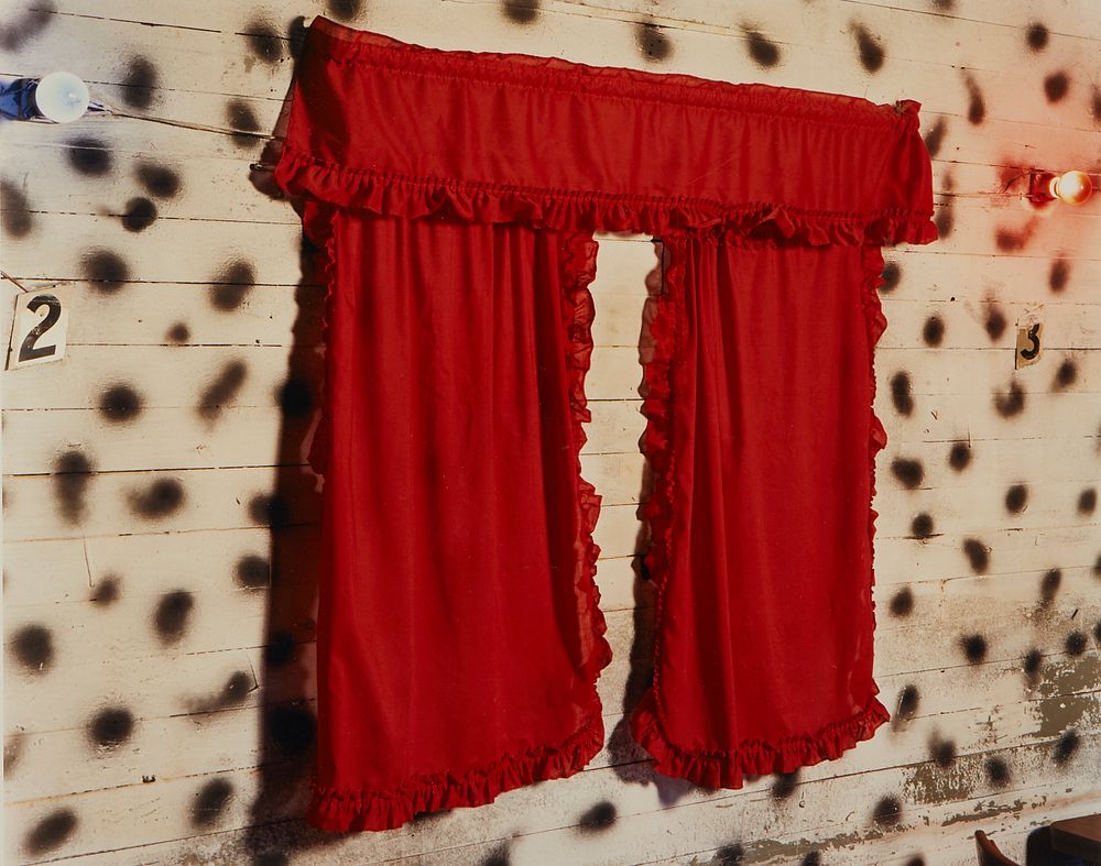 Birney Imes Photograph Red Curtains