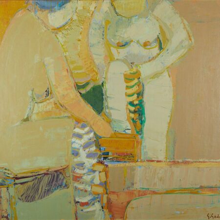 Gabriel Godard "Femmes a la Toilette" Oil on Canvas