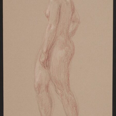 Paul Cadmus Female Nude Crayon on Paper