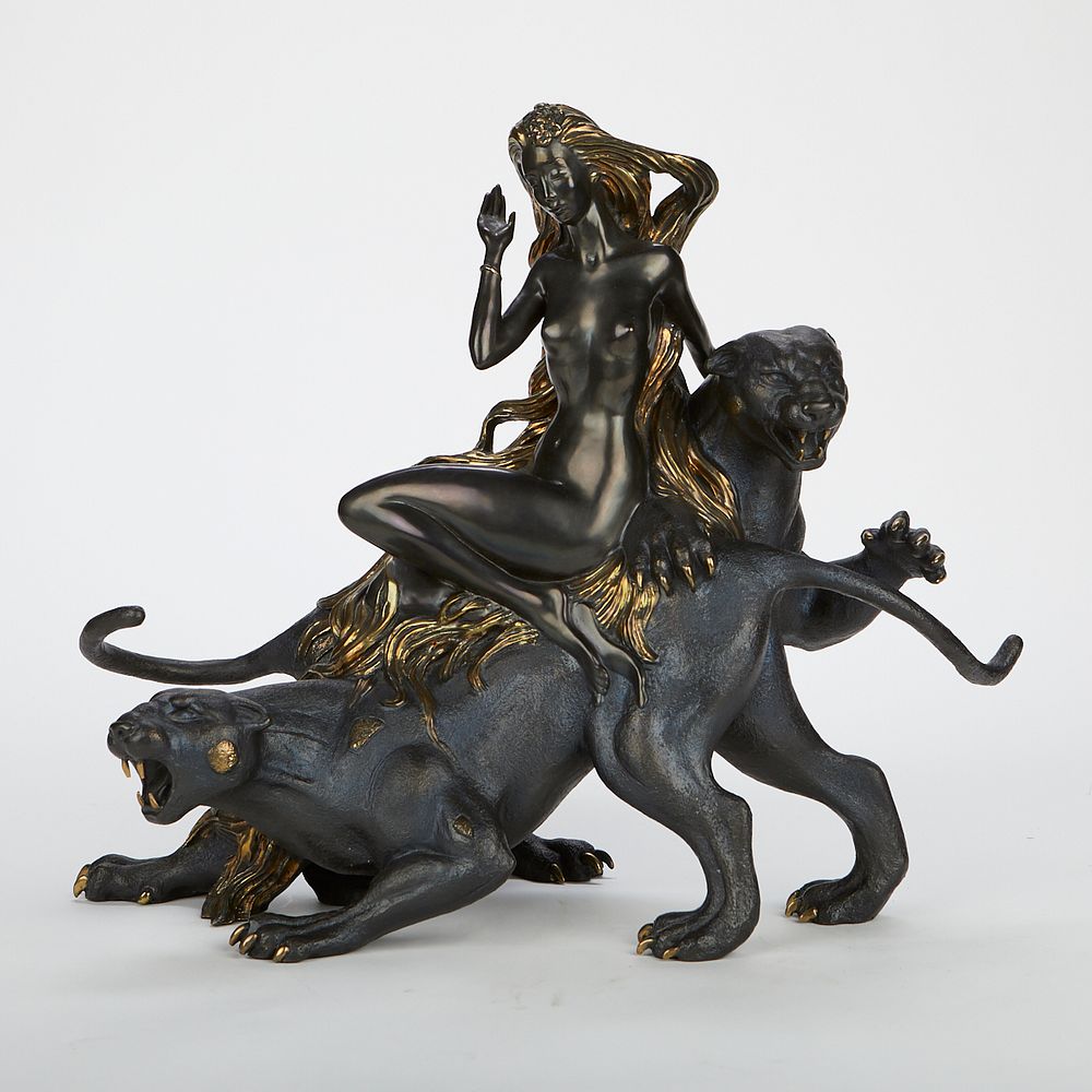 Tiefeng Jiang "Mountain Ghost" Bronze Sculpture