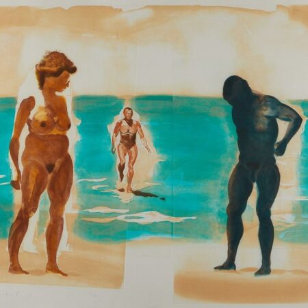 Eric Fischl "Dark Figure" Etching & Aquatint 1989