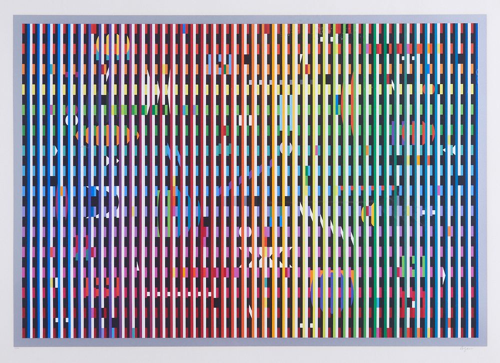 Yaacov Agam "Fondes Marin 3" Silkscreen