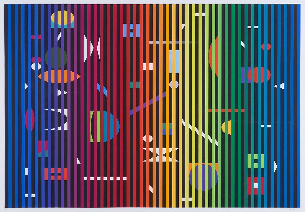 Yaacov Agam "Fondes Marin 2" Silkscreen