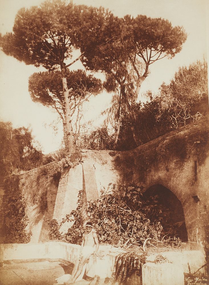 Wilhelm von Gloeden "Plueschow Terrace Posillipo" Photograph