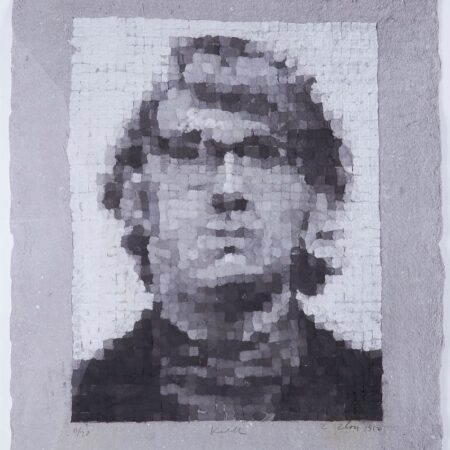 Chuck Close "Keith V" Handmade Paper 1982