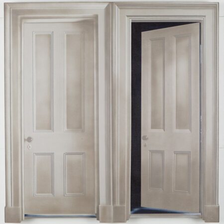 Howard Kanowitz "The Rooming House Doors" Liquidex on Canvas