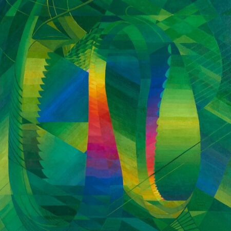 Hilaire Hiler "Amazonas: Structures in Green" Oil Painting