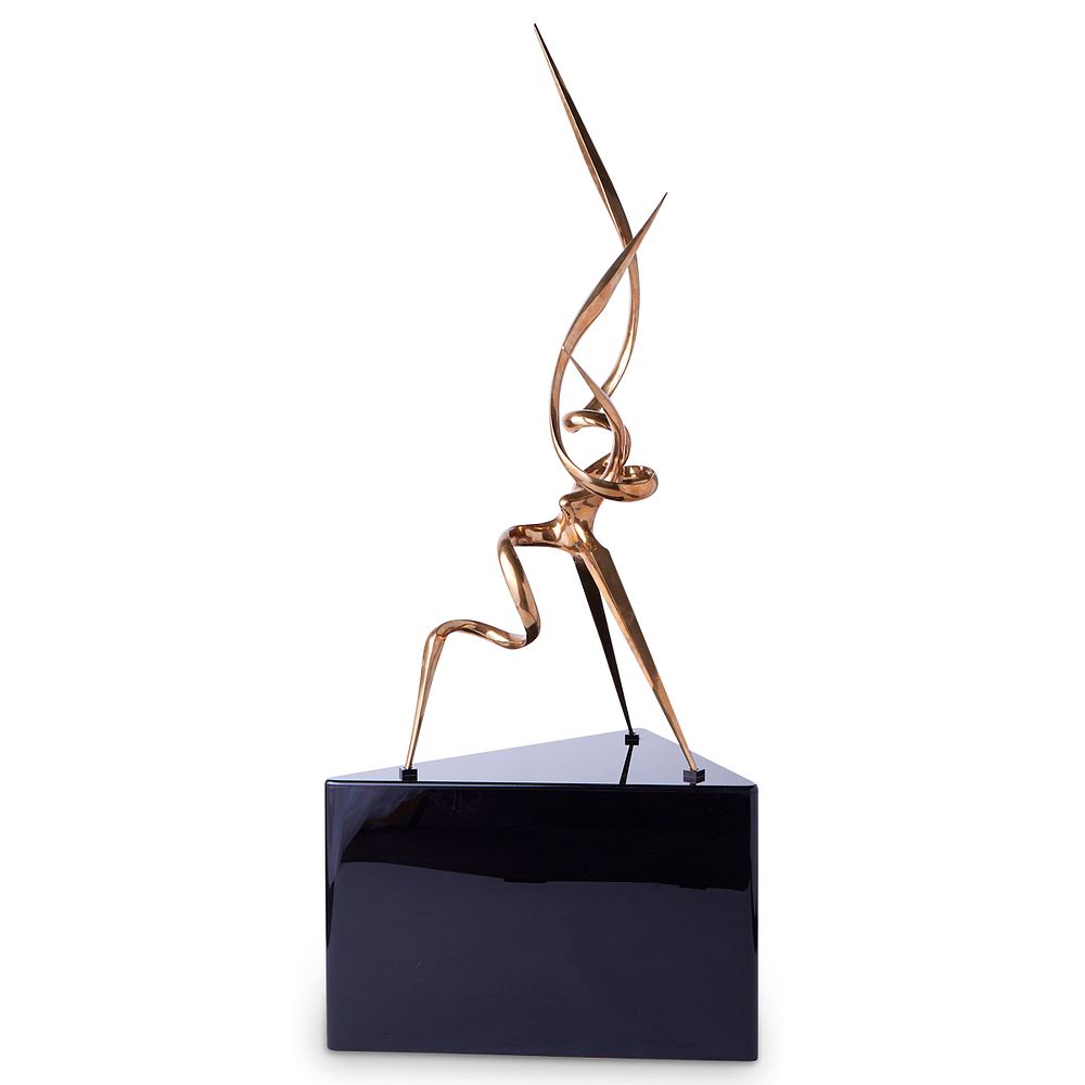 Large Antonio Kieff Abstract Bronze Sculpture