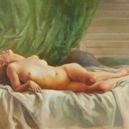 Charles Rubino Supine Nude on Bed