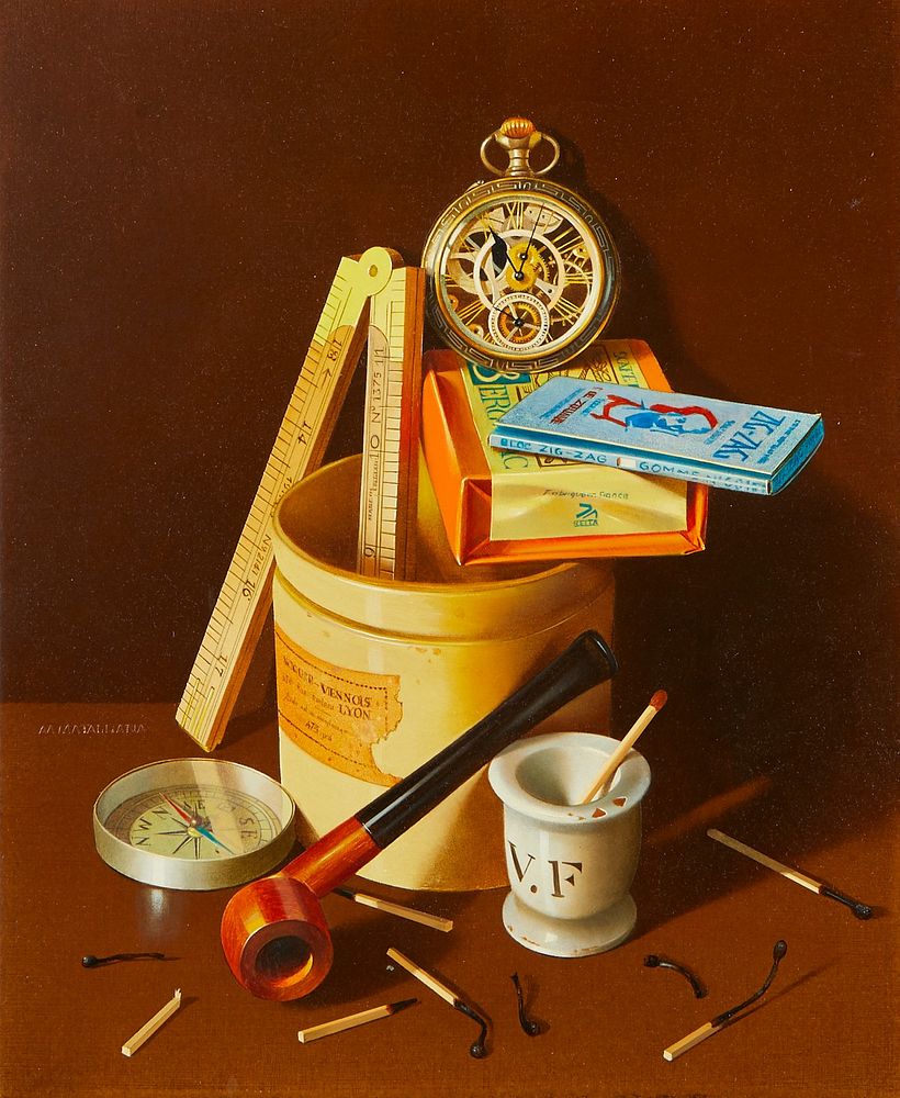 Antonio Matallana "Pot Jaune" Oil on Masonite