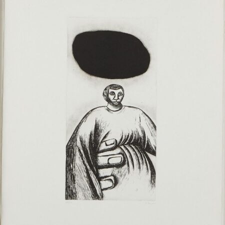 Enzo Cucchi La Mano di Pietra Etching