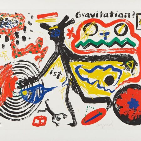 A.R. Penck "What is Gravity?" Silkscreen