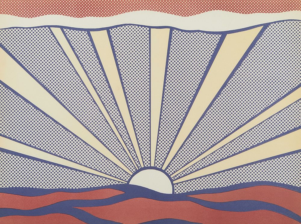 Roy Lichtenstein Sunrise Pop Art Print