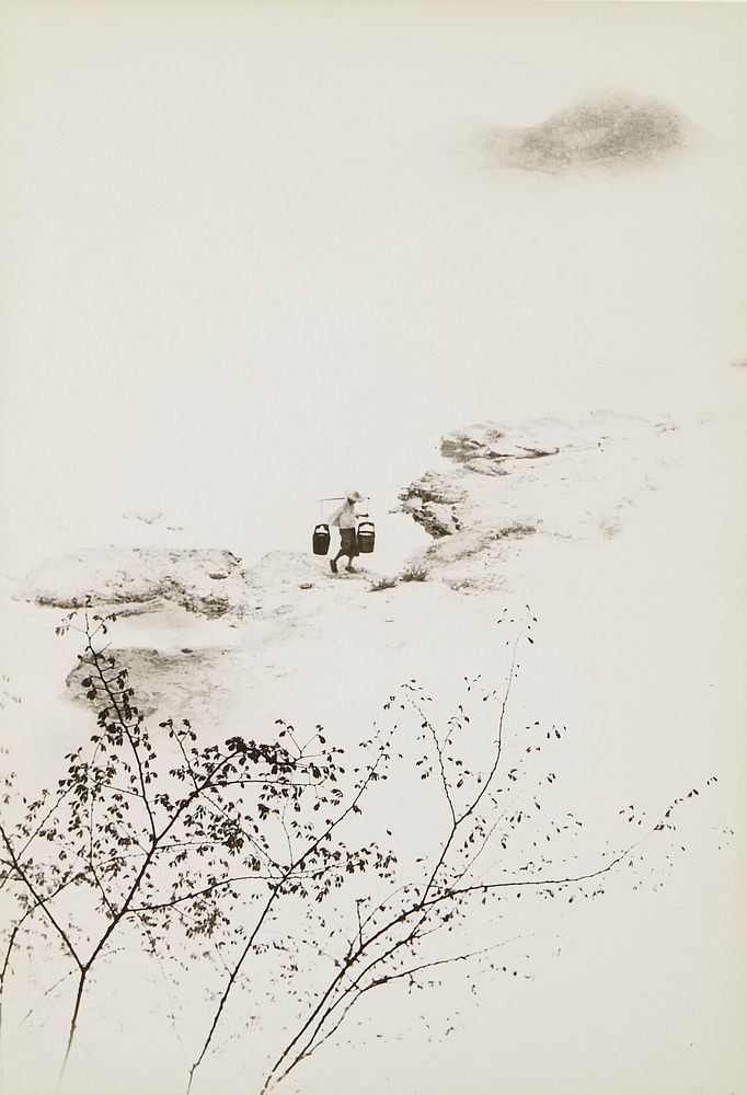 Chin San Long Photograph - Woman Carrying Water