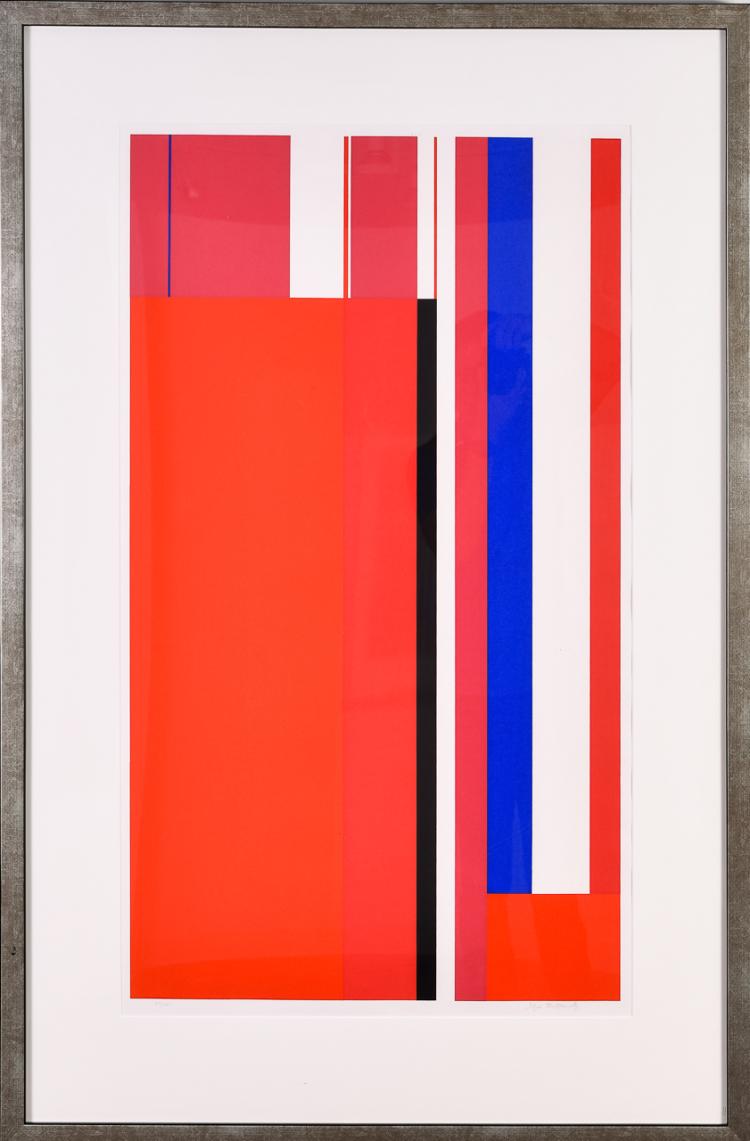 Ilya Bolotowsky (1907-1981), "Portfolio III," serigraph, 1965