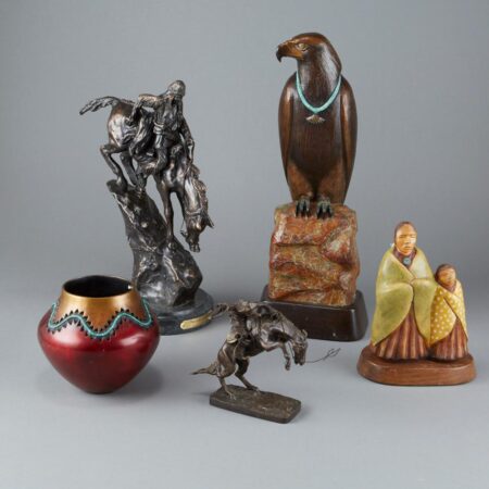 Evelyn Fredricks, Cliff Fragua, Frederic Remington Painted, Caroline Carpio Bronze Sculptures