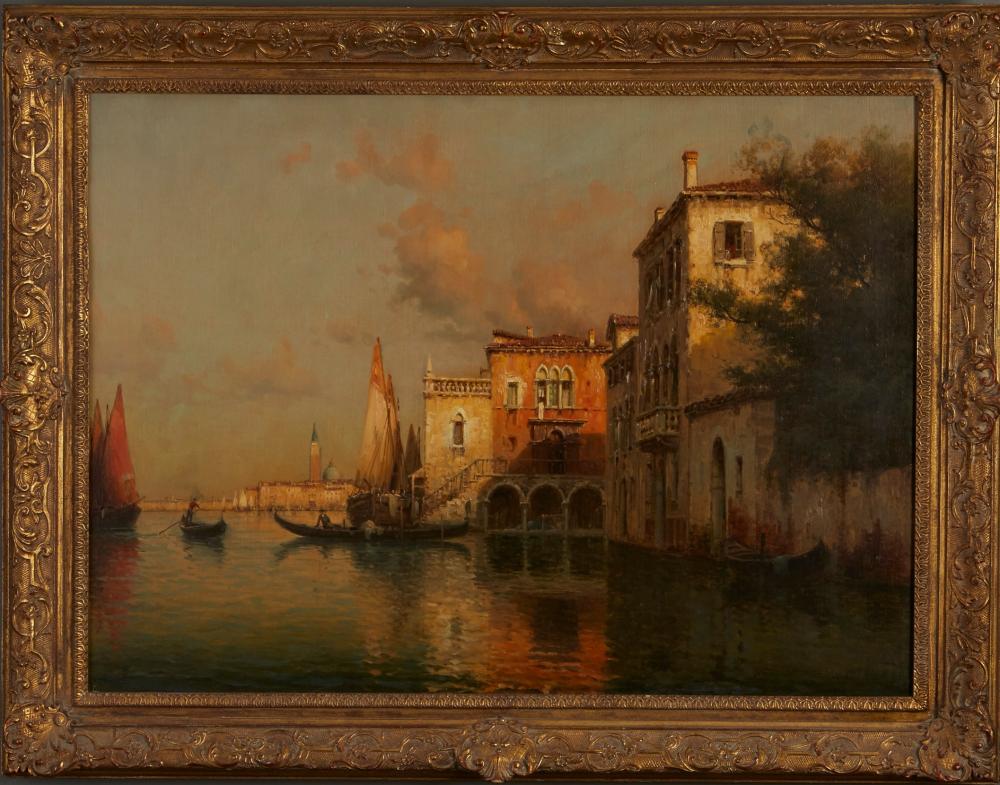 Antoine Bouvard Venice Oil on Canvas