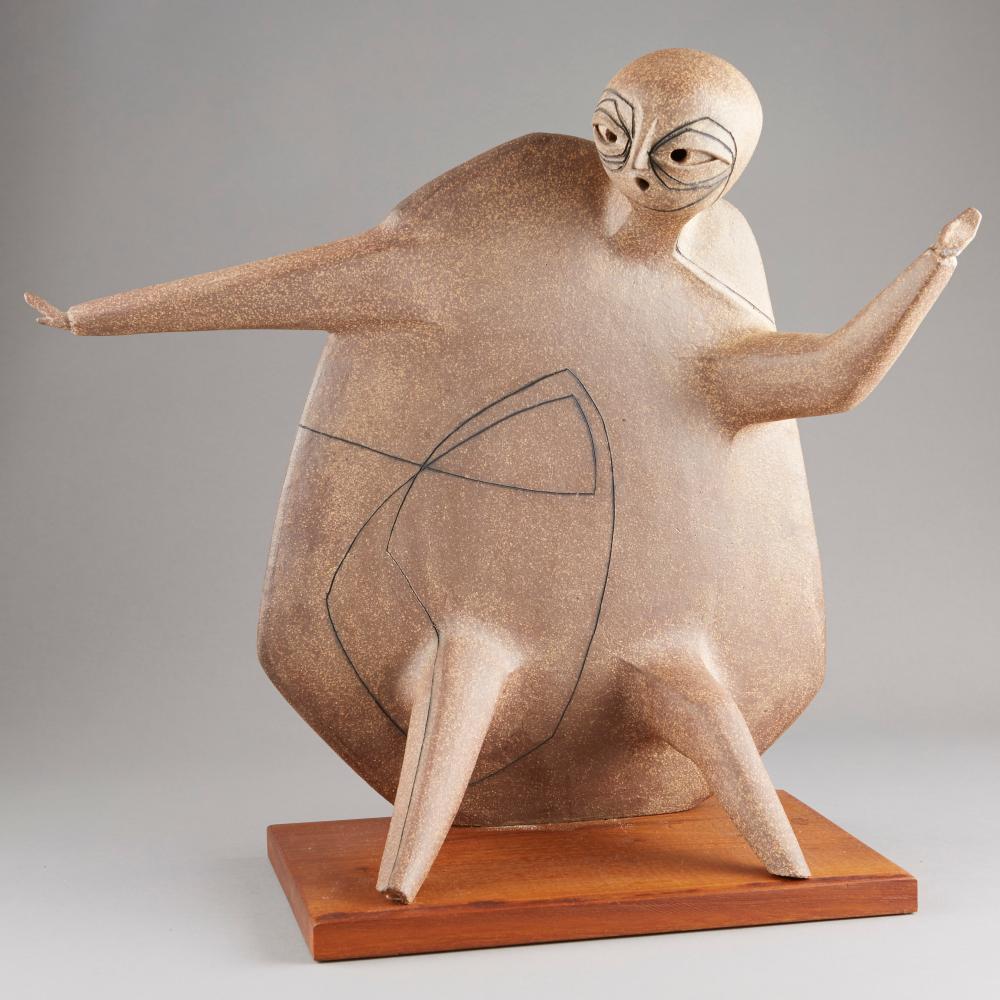 Joel Edwards Seated Figure Sculpture