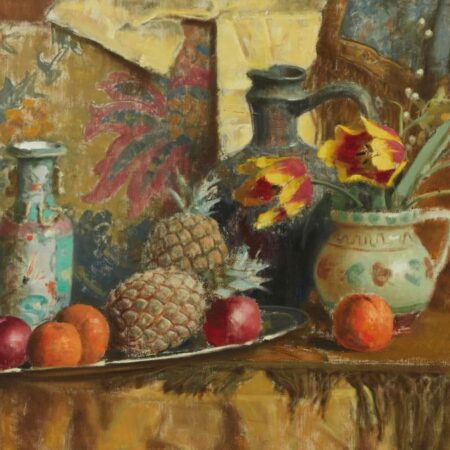 Bela Kontuly Still Life Oil on Canvas