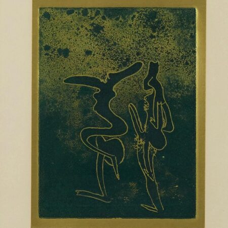 Roberto Matta "Personnage Verte" Etching Aquatint Signed Print